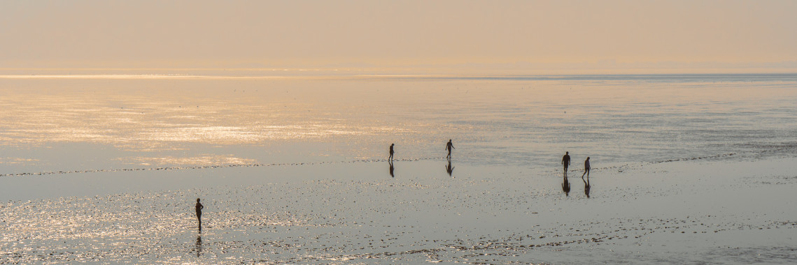 1011 Unterwegs im Watt Pano 3x1